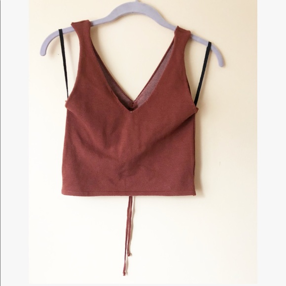 Windsor Mahogany Crop Top - Picture 2 of 5